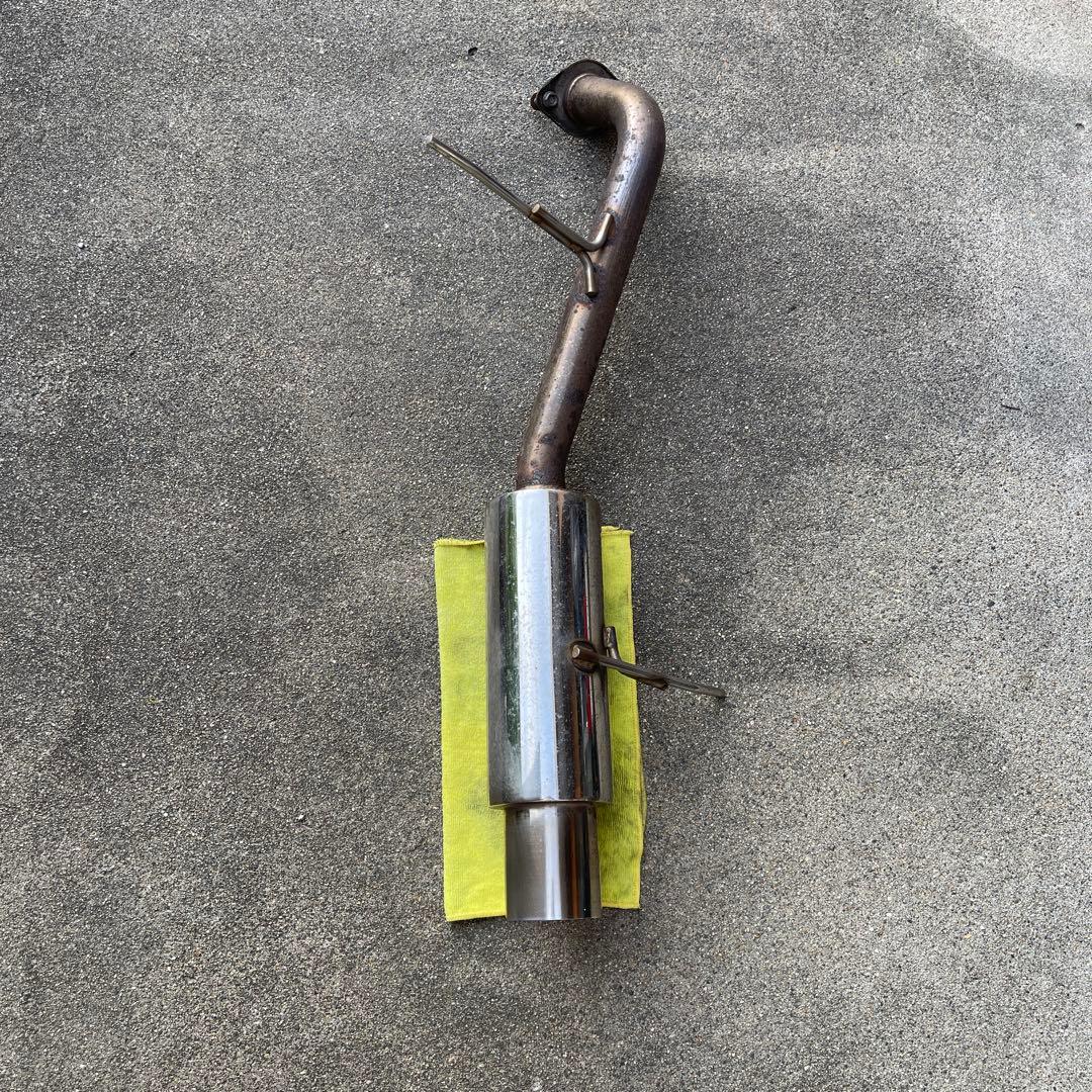 DEデミオ　マフラー　ワンオフ90パイ