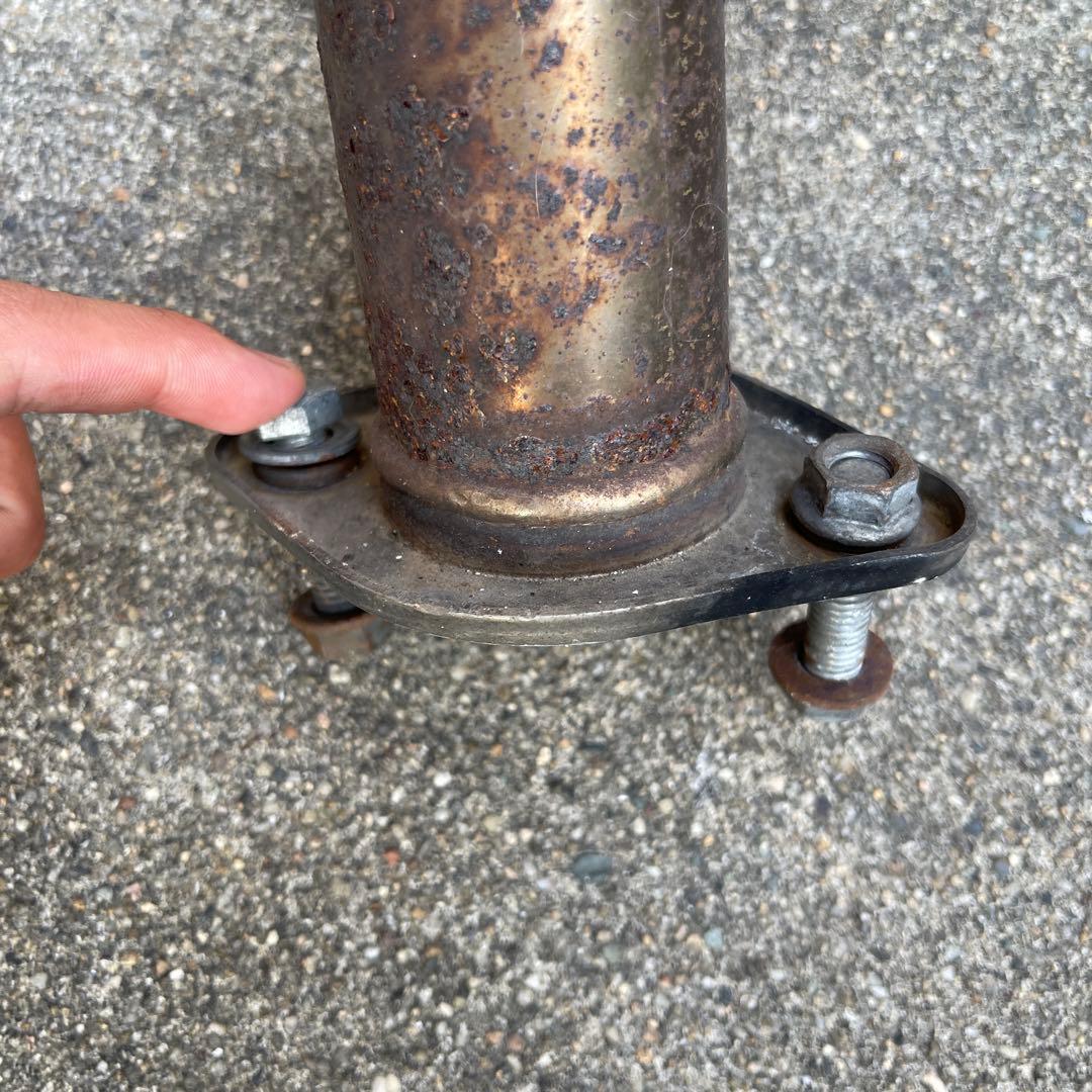 DEデミオ　マフラー　ワンオフ90パイ