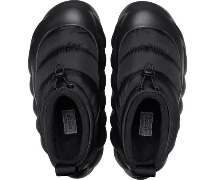 【未使用】クロックス オーバーパフ ショーティ 厚底 スニーカー 22cm 黒