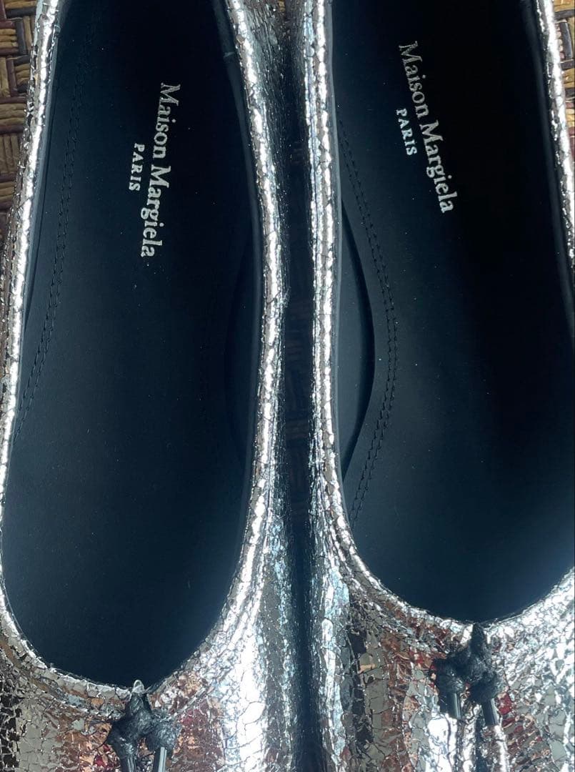 MaisonMargiela 足袋バレエシューズシルバー