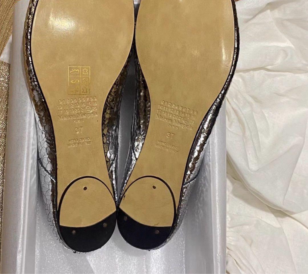 MaisonMargiela 足袋バレエシューズシルバー