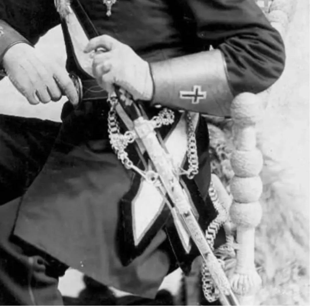 【フルセット】1880-1920s フリーメイソン ソードチェーン 当時物