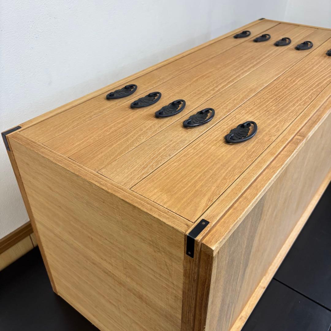 桐タンス 5段 和服収納 昭和レトロ 金具取手付き