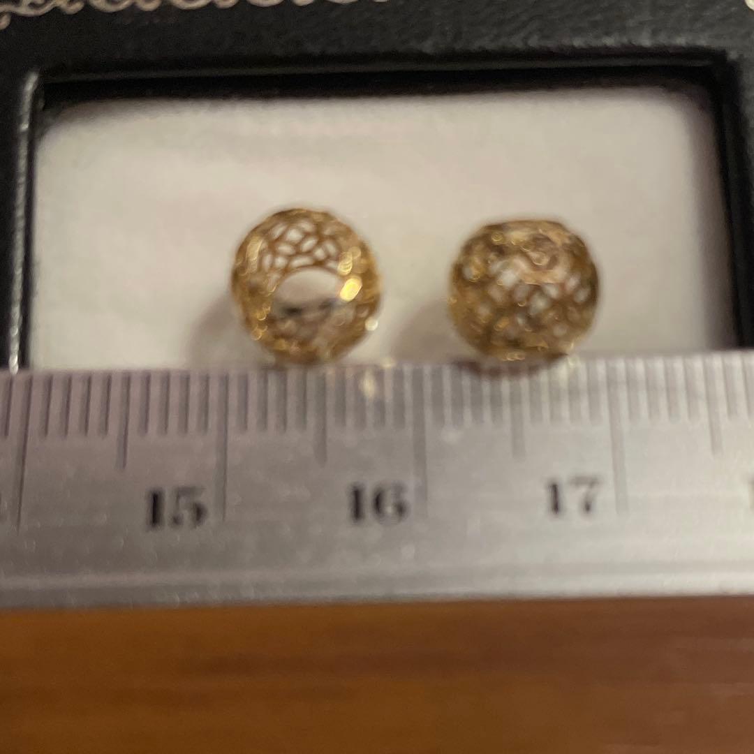 GSTV K18YG フィリグラーナ　ピアスチャーム　ペンダントトップ