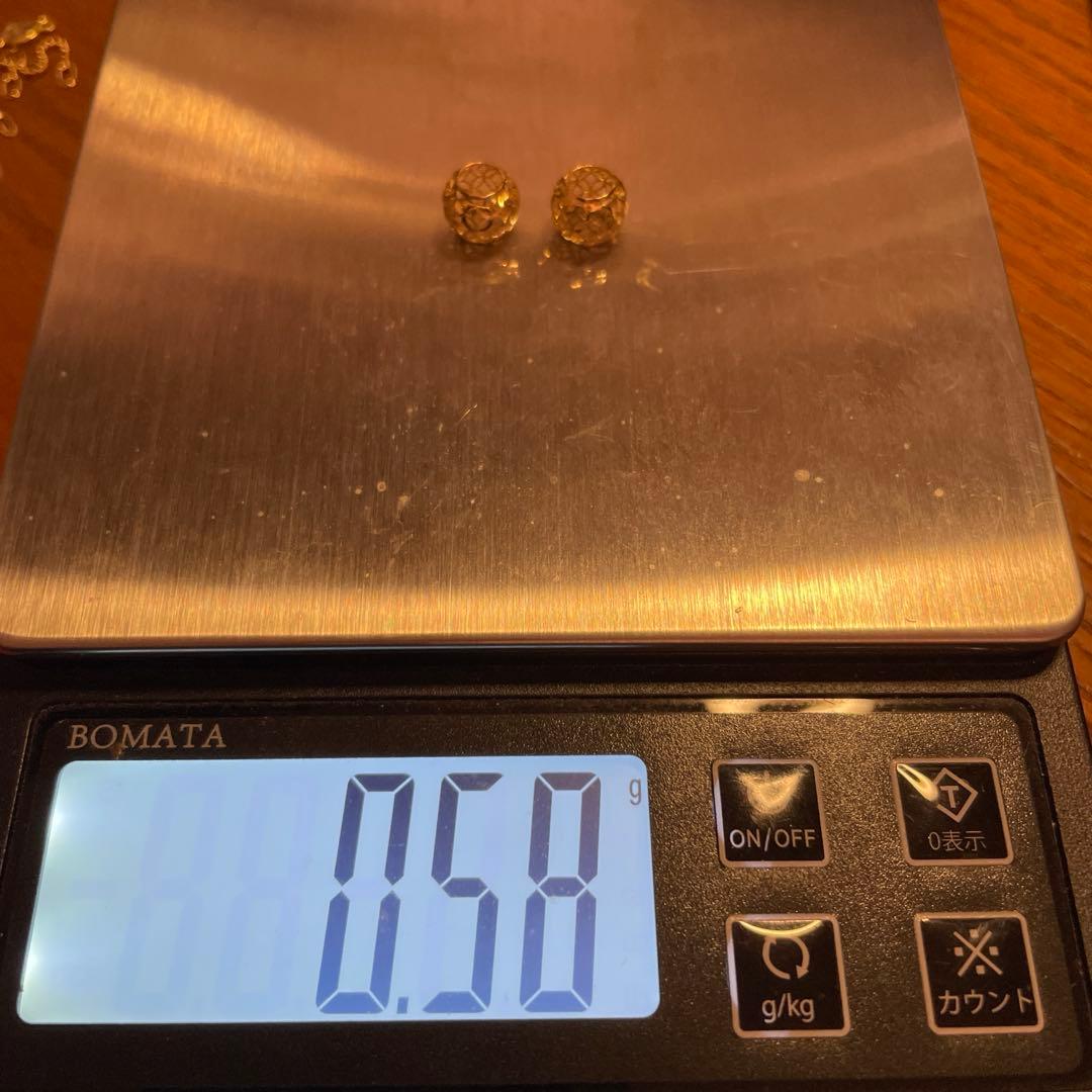 GSTV K18YG フィリグラーナ　ピアスチャーム　ペンダントトップ