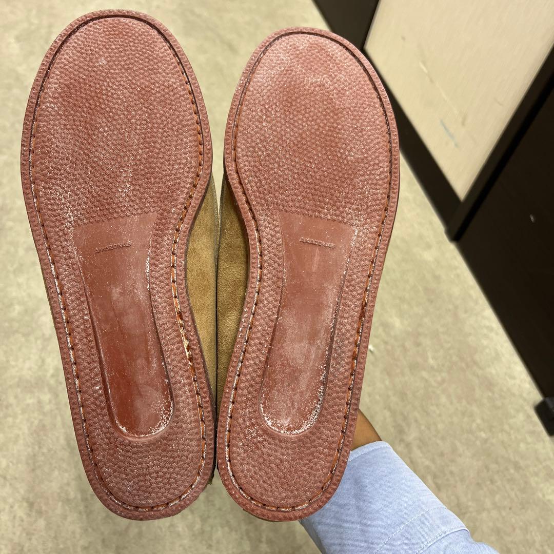 クオディトレイルモカシン　ベージュ スエード モカシン 新品未使用