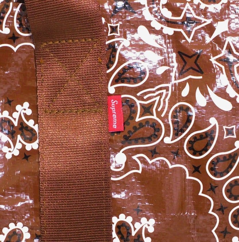 新品 21ss Supreme Bandana Large Duffle Bag
