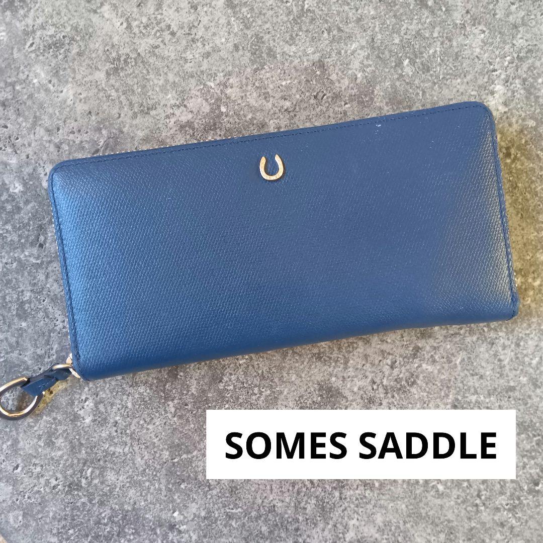 セール中【SOMES SADDLE】ピルエット　ラウンド　長財布　 ソメスサドル