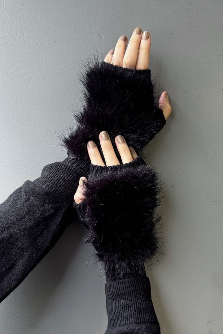 ALPO グローブ 手袋 ファー カシミア