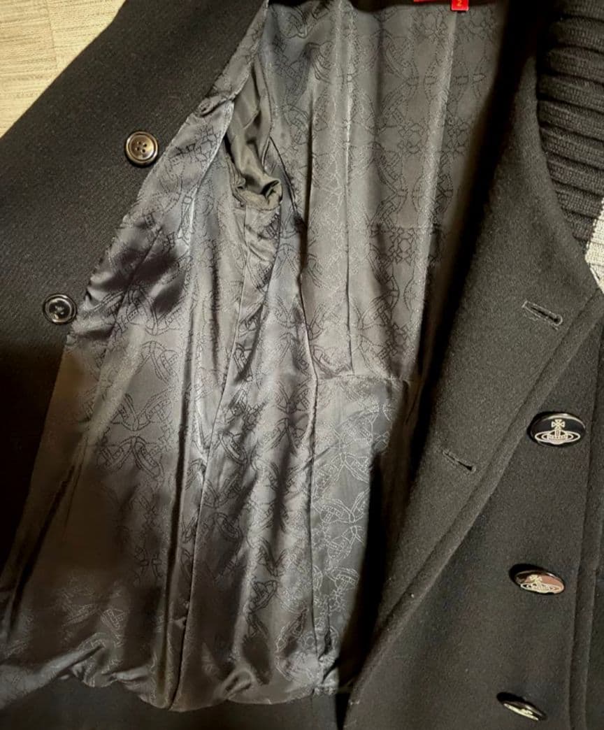 ヴィヴィアンウエストウッド ピーコート 黒 オーブボタン