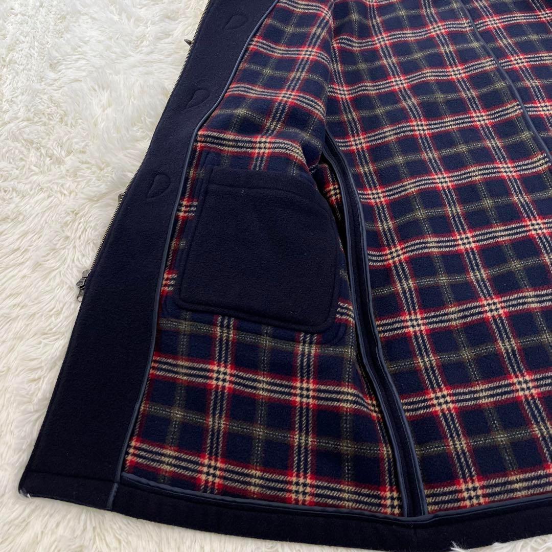 ブルックスブラザーズ　ウールダッフルコート　水牛角トグル　ネイビー　XLサイズ