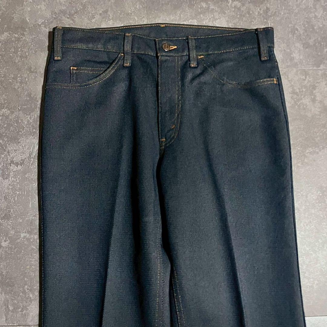 【美品】　Levi’s 517 スタプレ　USA製　オレンジタブ　デニム風　紺