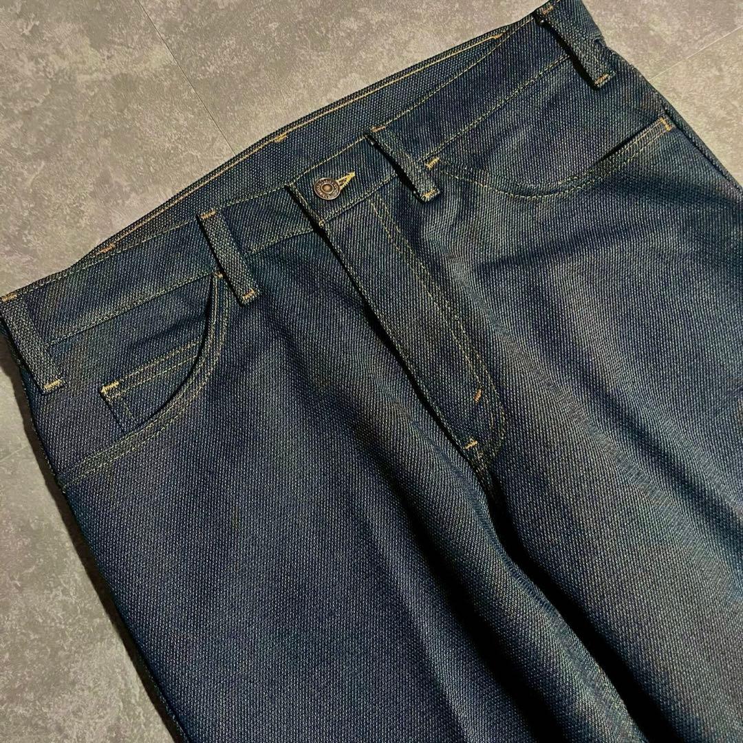 【美品】　Levi’s 517 スタプレ　USA製　オレンジタブ　デニム風　紺