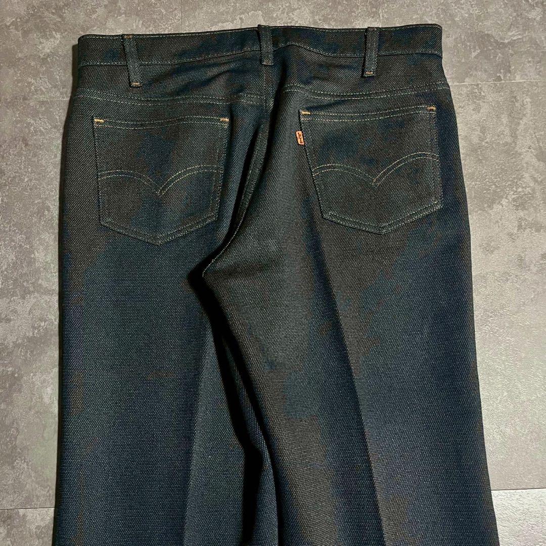 【美品】　Levi’s 517 スタプレ　USA製　オレンジタブ　デニム風　紺