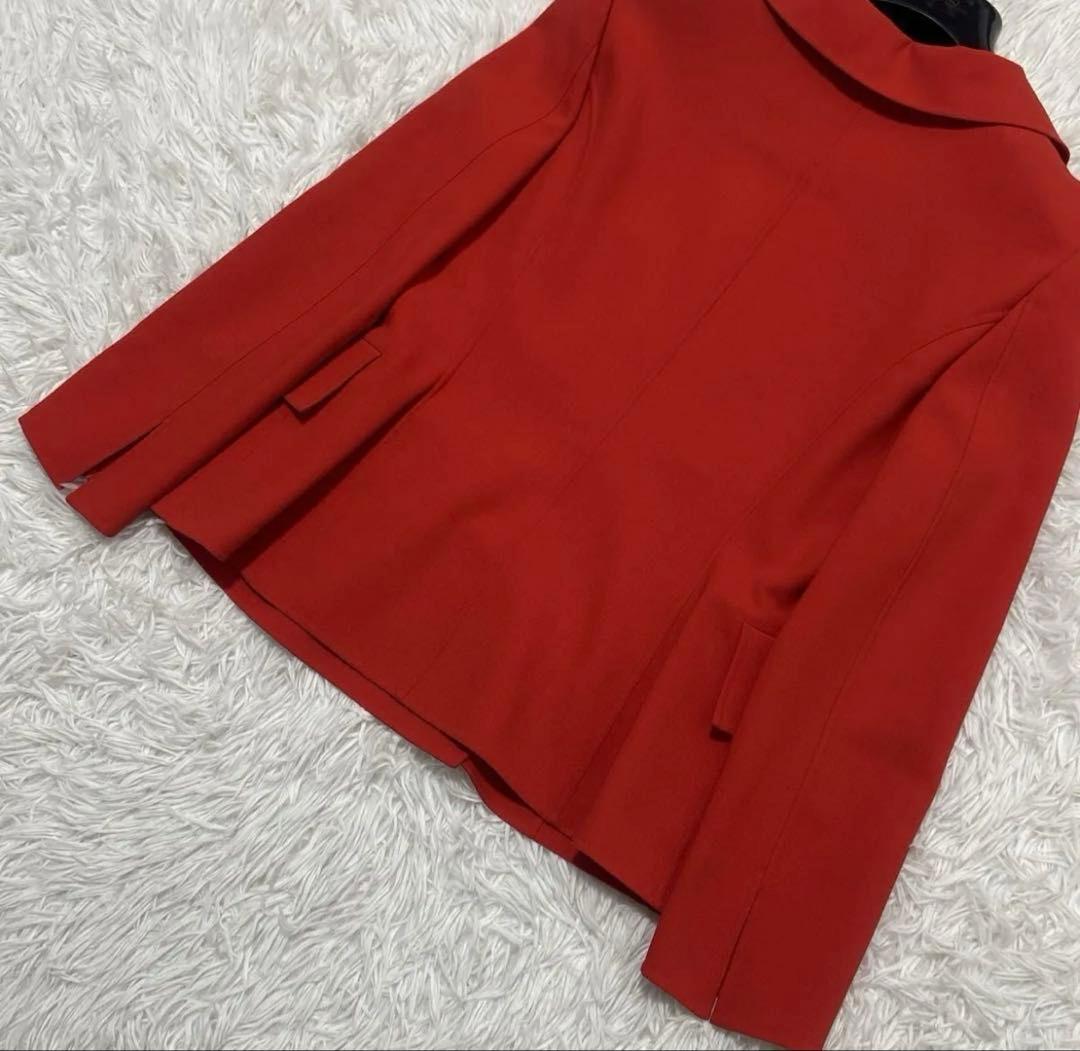 FOXEY フォクシー ダブルブレストジャケット 赤 38 Mレッド レディース