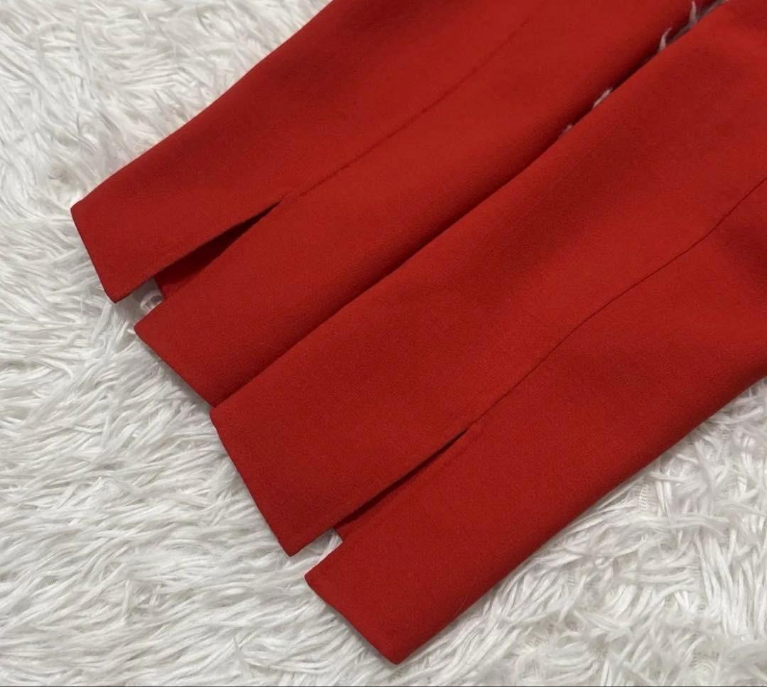 FOXEY フォクシー ダブルブレストジャケット 赤 38 Mレッド レディース