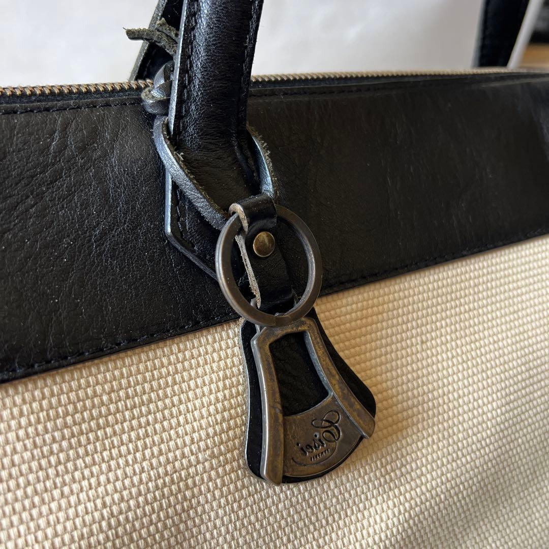 【くろ】Cisei シセイ チセイ キャンバス切替 レザー ボストンバッグ