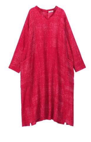 プランテーション☆ストロークJQジャガード織OP☆濃紺☆手洗い可☆美品です