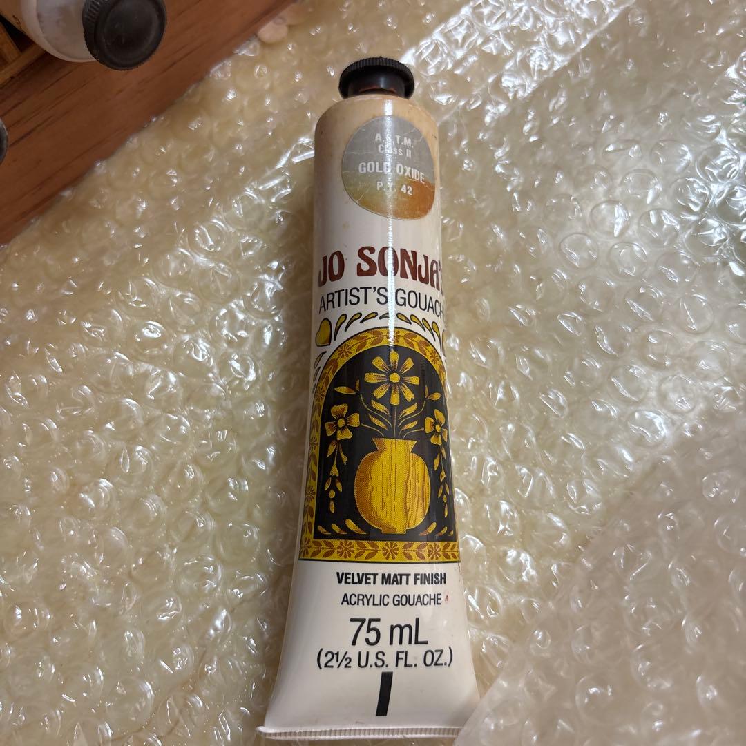 白木ラックジョソーニヤ絵の具48本付き（100本収納可能）