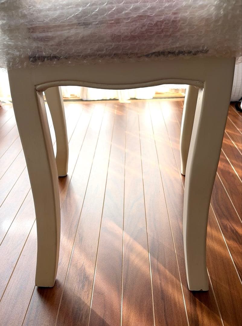 アンティーク家具 猫脚 ロココ調 ダイニング チェア　アイボリー