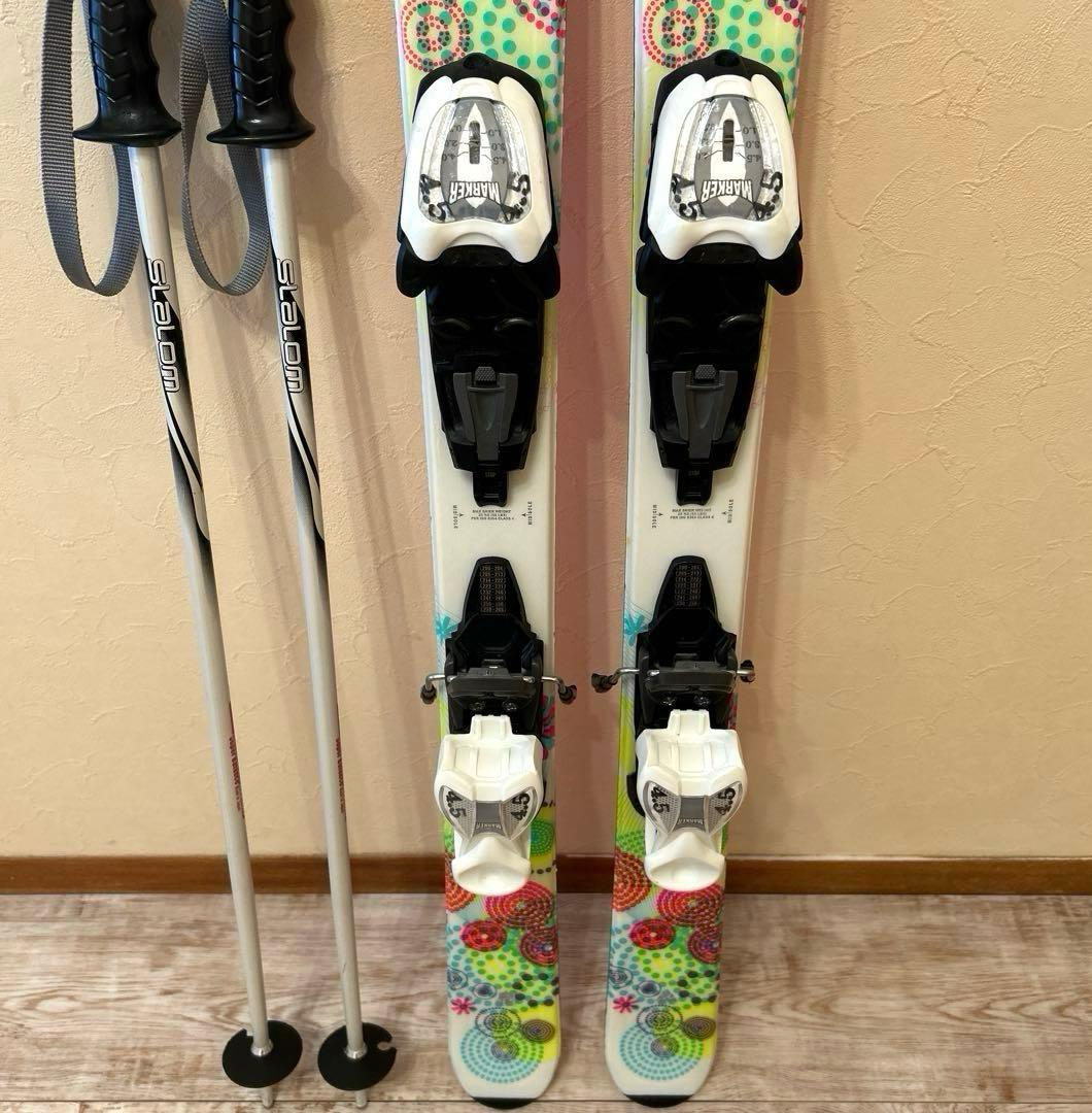 ◾️カービングスキーセット　スキー板113㎝ ブーツ22㎝　子供用　ジュニア用