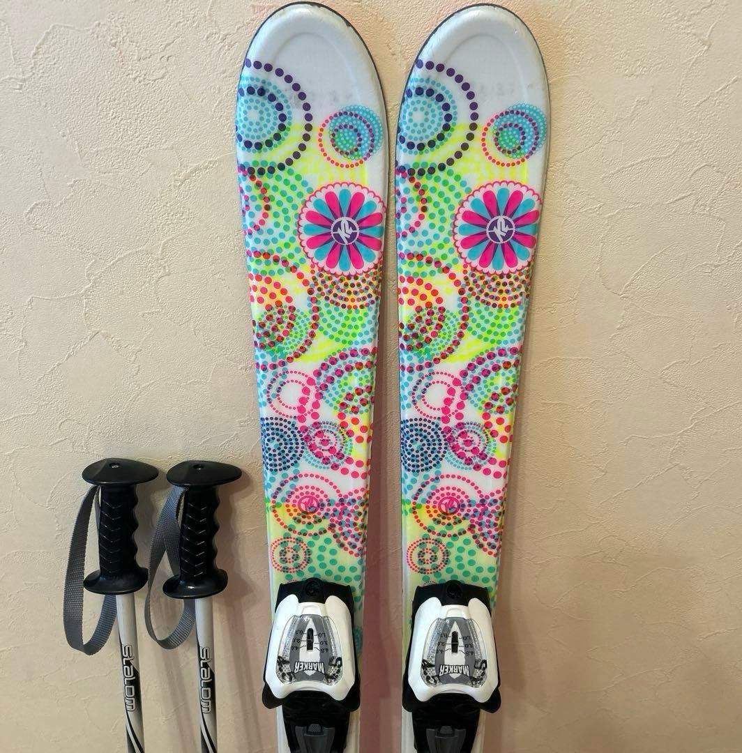 ◾️カービングスキーセット　スキー板113㎝ ブーツ22㎝　子供用　ジュニア用