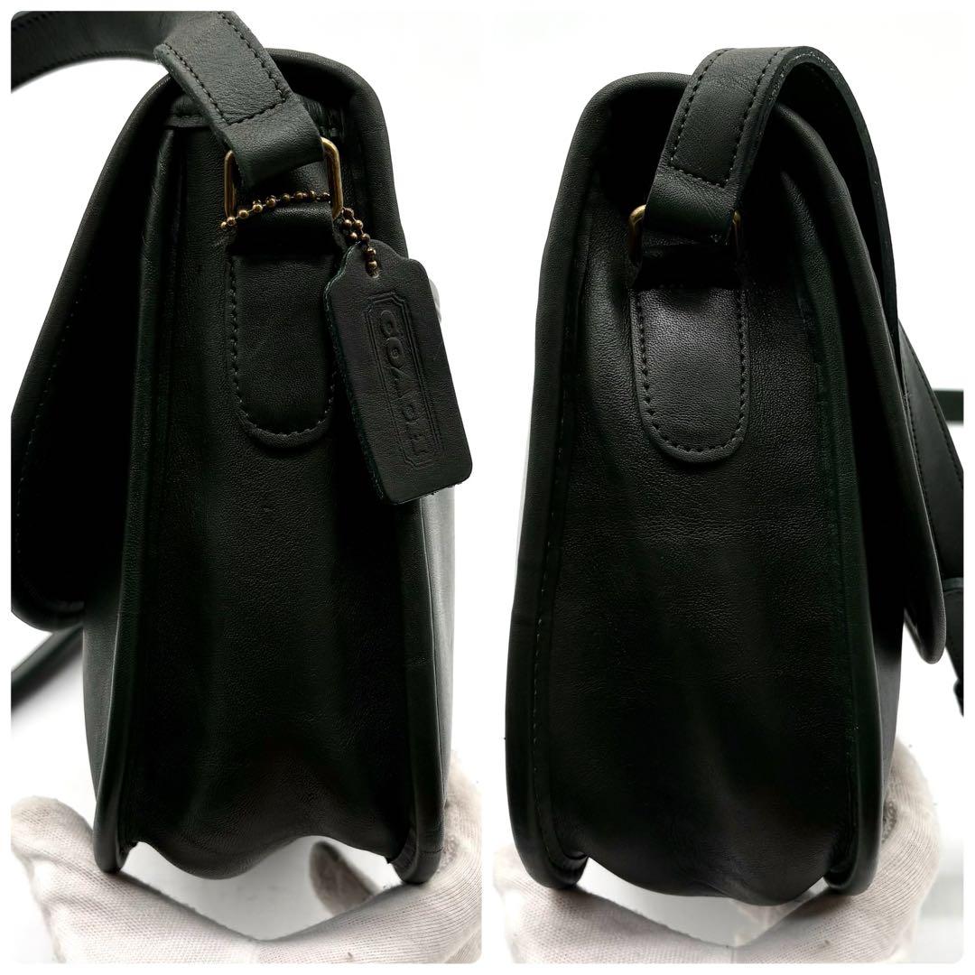 美品✨オールドコーチ ショルダーバッグ 9790 ターンロック グリーン 希少