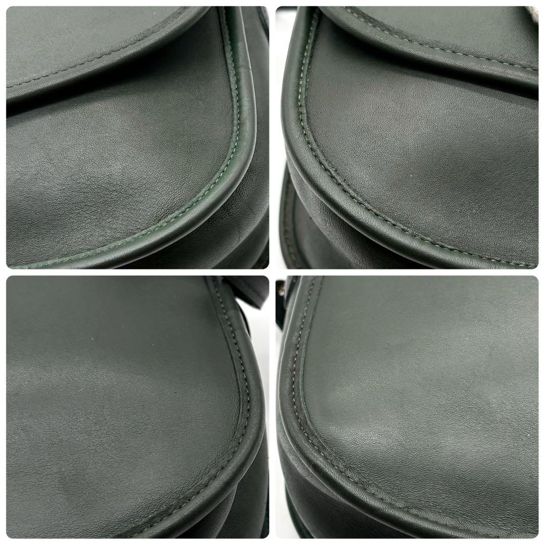 美品✨オールドコーチ ショルダーバッグ 9790 ターンロック グリーン 希少