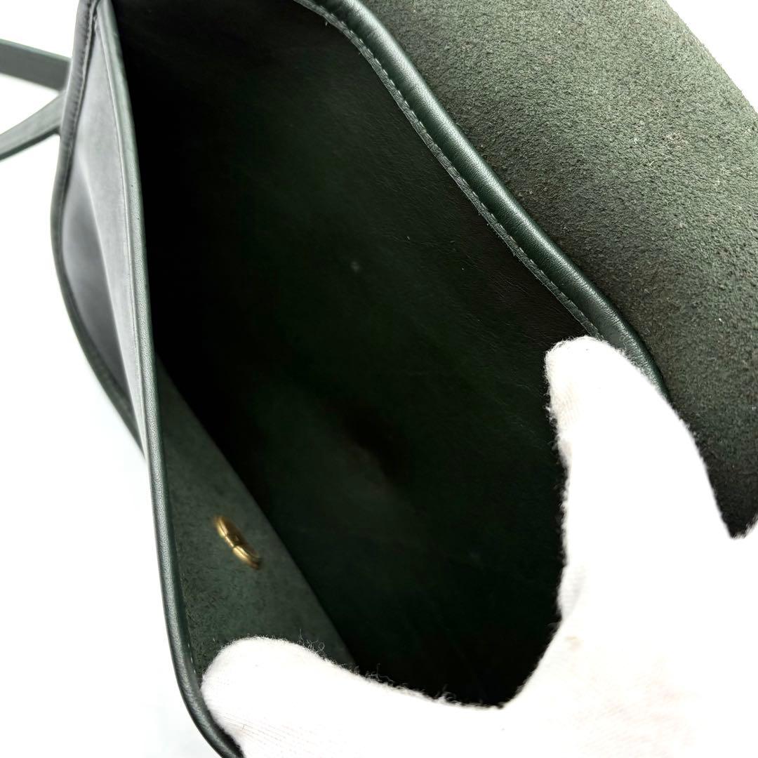 美品✨オールドコーチ ショルダーバッグ 9790 ターンロック グリーン 希少