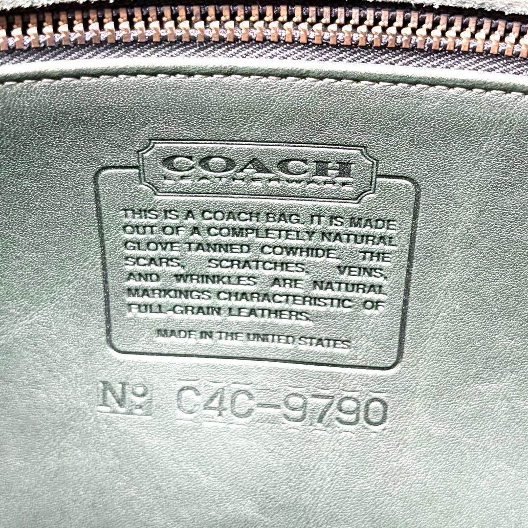 美品✨オールドコーチ ショルダーバッグ 9790 ターンロック グリーン 希少