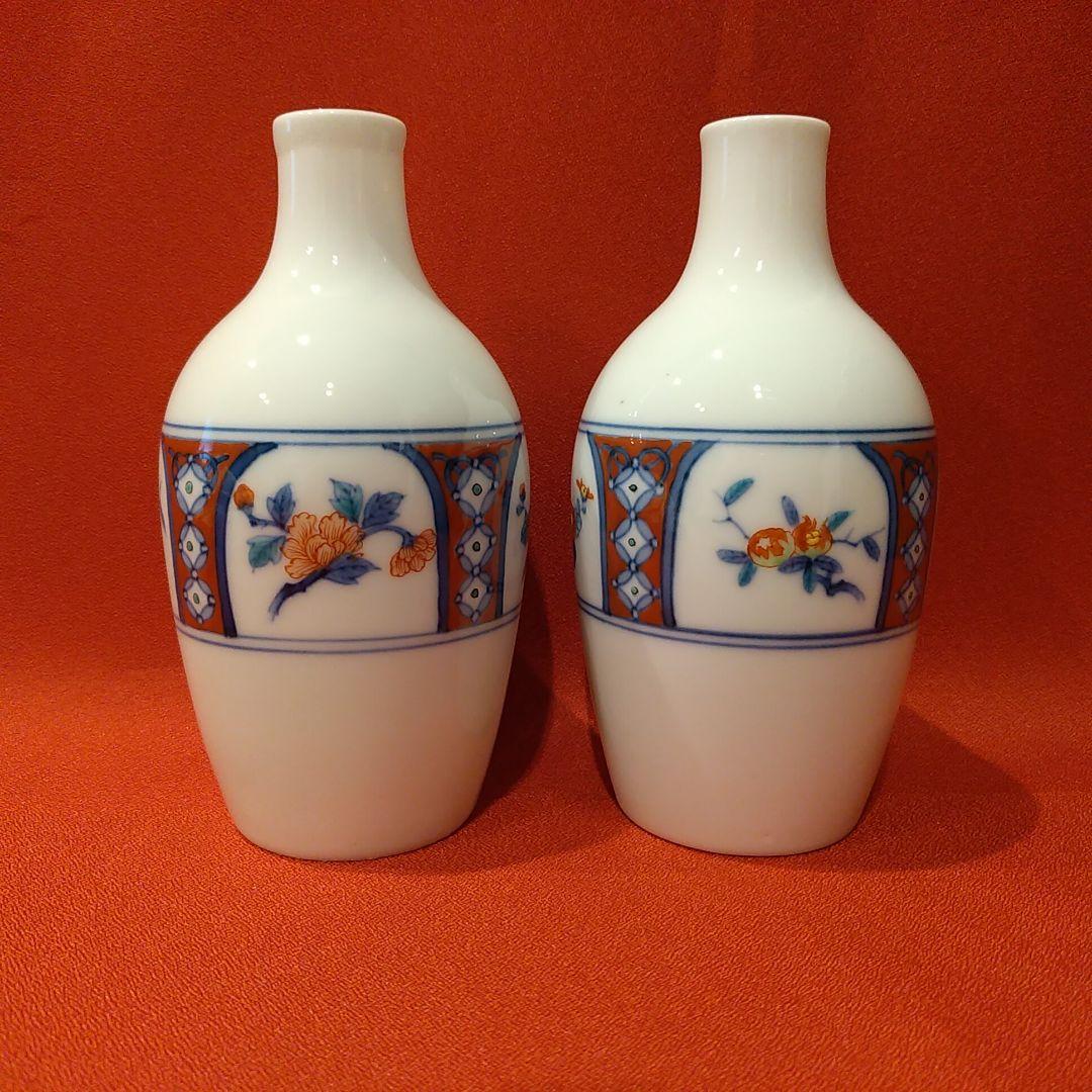 12代 柿右衛門 草花文 果実文 酒盃5点 徳利2点 ぐい呑 猪口 酒器 有田焼