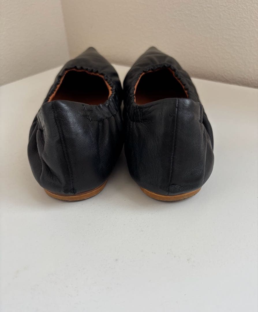 PIPPICHIC 36 1/2 ギャザーフラットパンプス