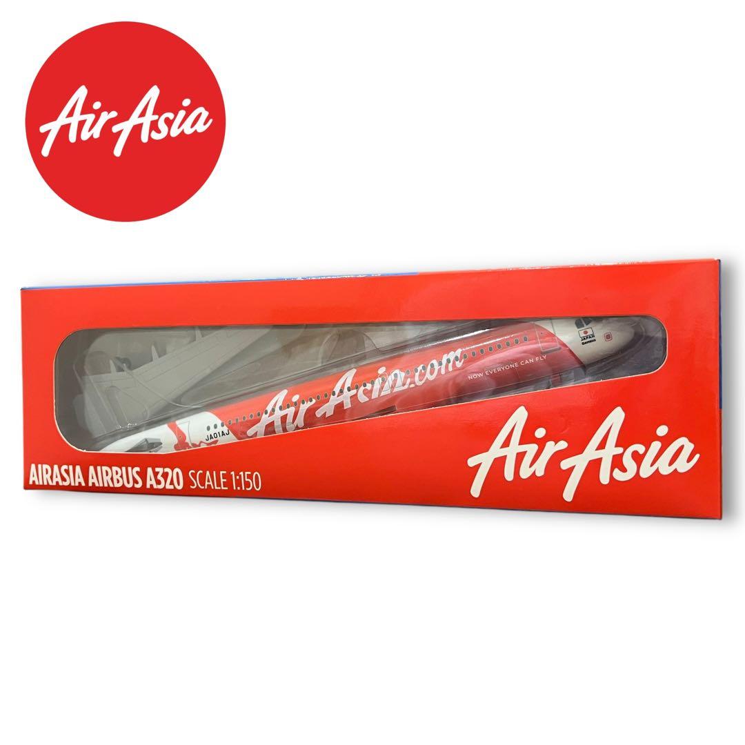 エ*ン様 新品 AIR ASIA 1/150スケール エアバス A320 飛行機