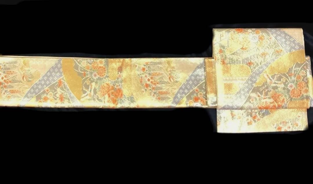 袋帯　ワンタッチ作り帯　マジックテープ　二重太鼓　付け帯【宝珠本佐賀錦　九百錦】