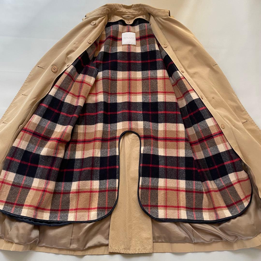 【美品】マッキントッシュフィロソフィー ライダル ベージュ ライナー付き 40