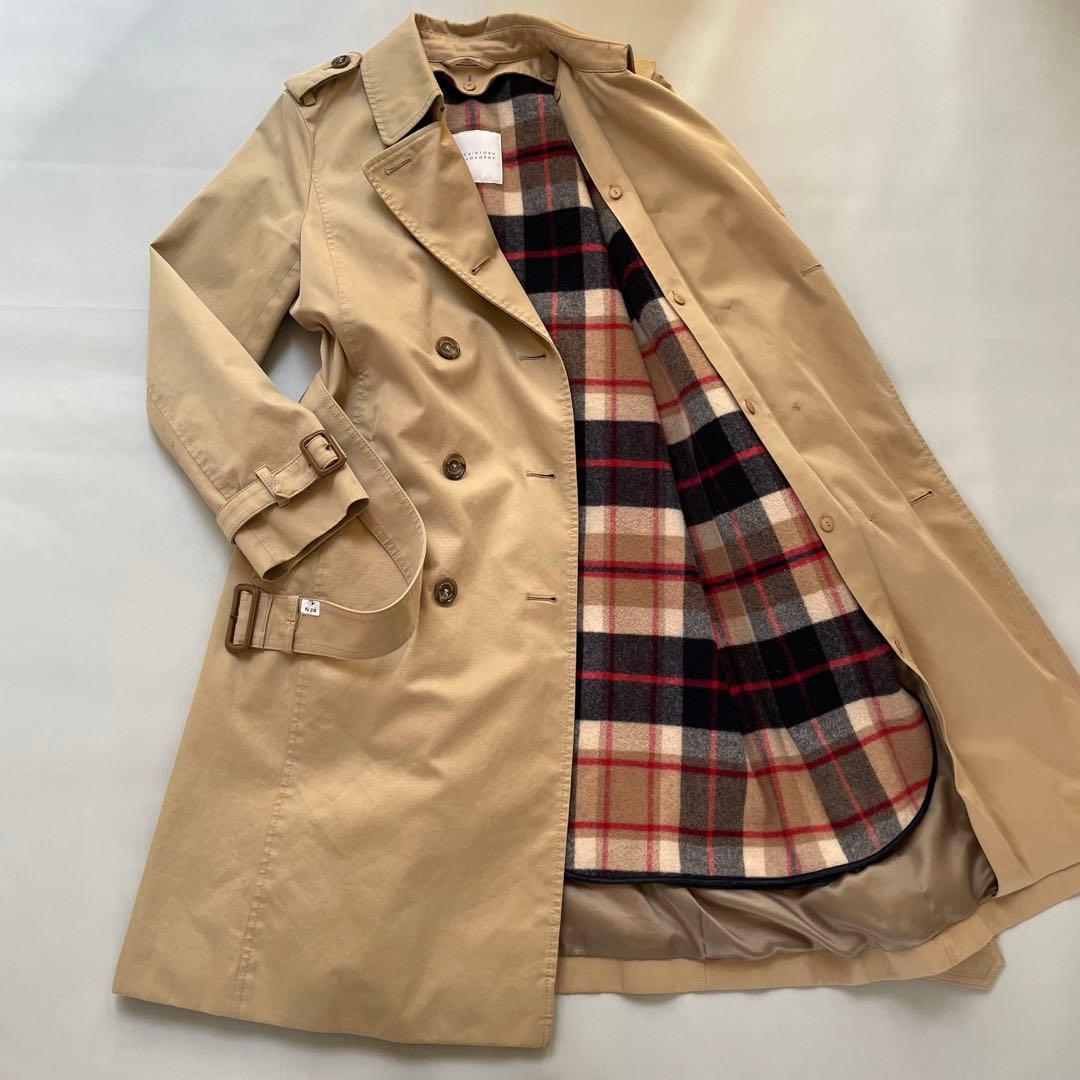 【美品】マッキントッシュフィロソフィー ライダル ベージュ ライナー付き 40