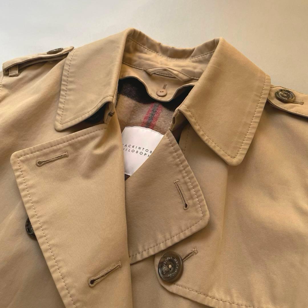 【美品】マッキントッシュフィロソフィー ライダル ベージュ ライナー付き 40