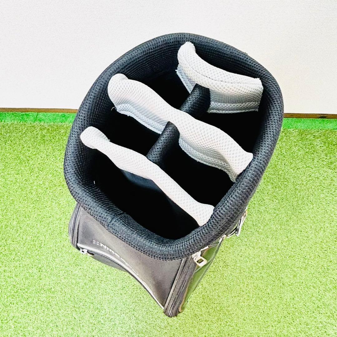 NIKE ナイキ キャディバック 9型 6分割 カート式 でかロゴ ブラック