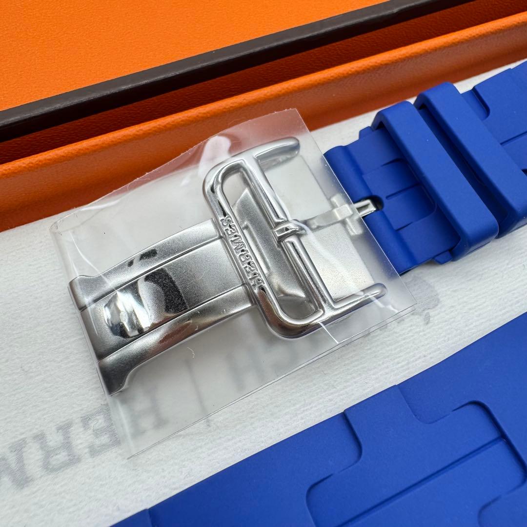 2802 未使用　希少品　Apple Watch エルメス　ブルー　キリム