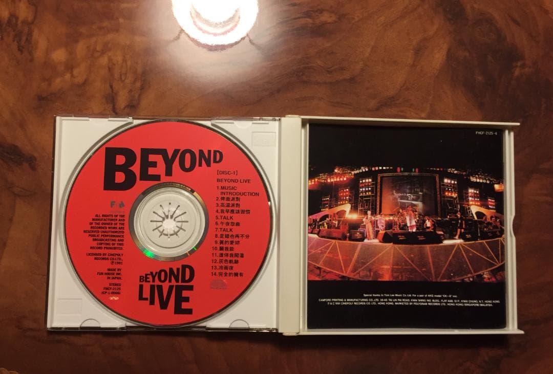 2×日本国内廃盤CDーBeyond 91 Liveビヨンドライヴ・ファンハウス