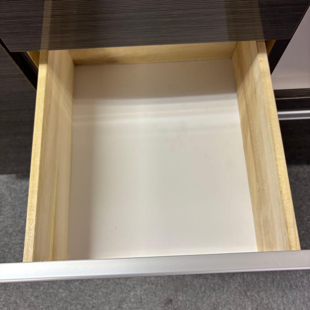 関家具　ダークブラウン木製食器棚