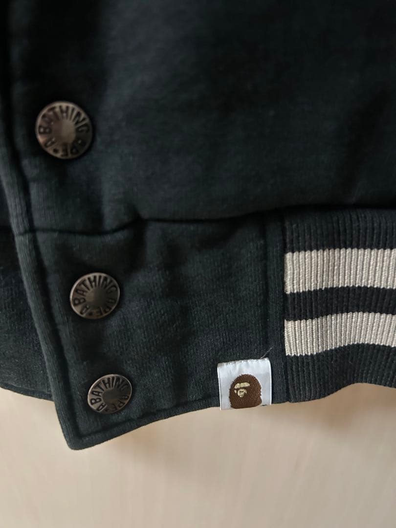 BAPE スタジャン 黒 ロゴ 平成 年代物 希少品