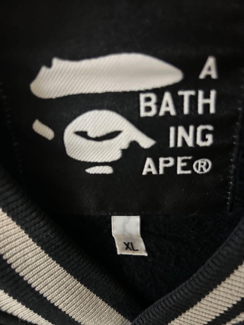BAPE スタジャン 黒 ロゴ 平成 年代物 希少品