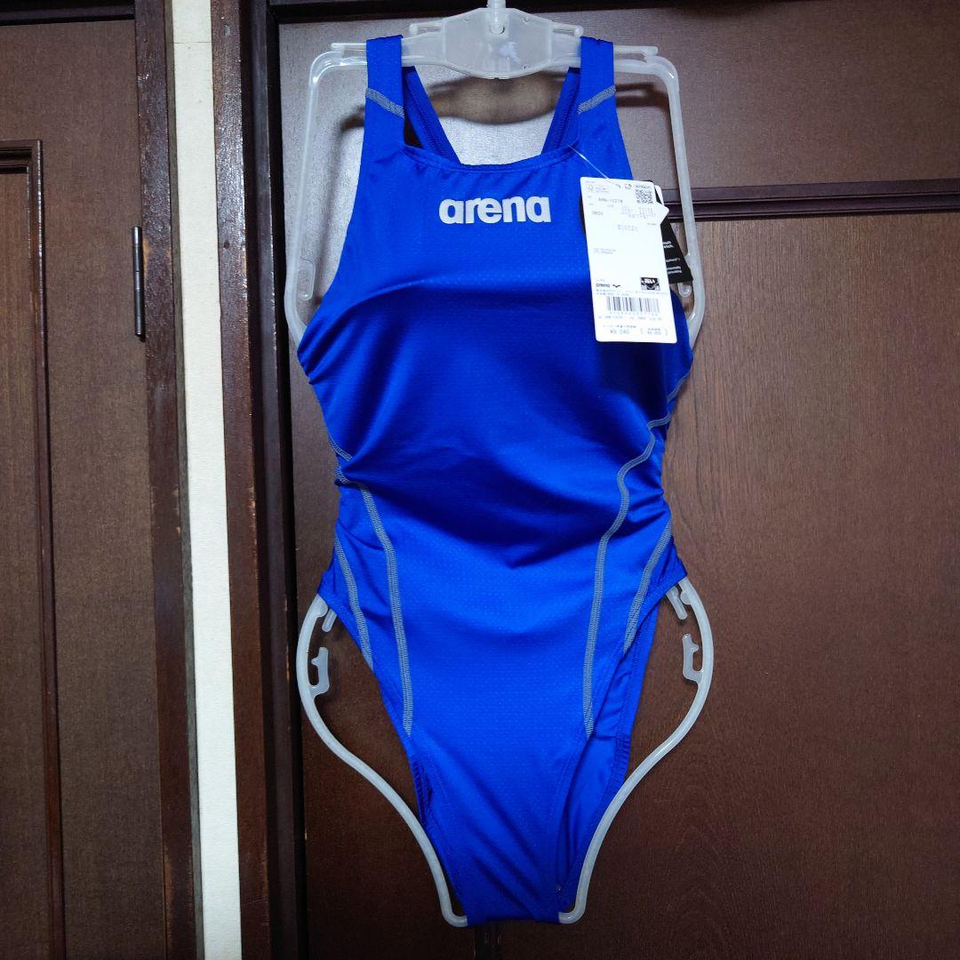 XOサイズ 新品未使用 finaマークarena スポーツ用水着 青 レディース