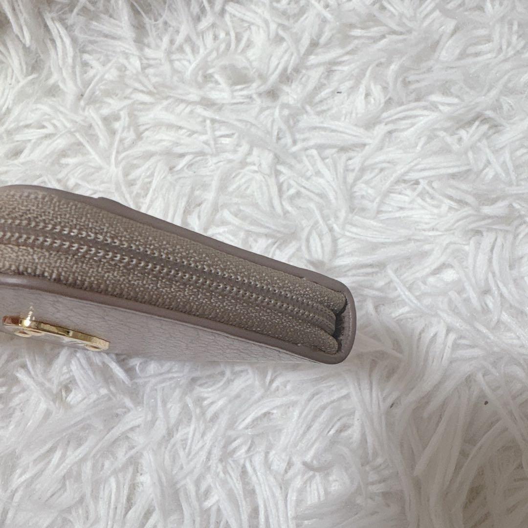 アタオ ケース　キーケース　レザー　シボ革　ピンク