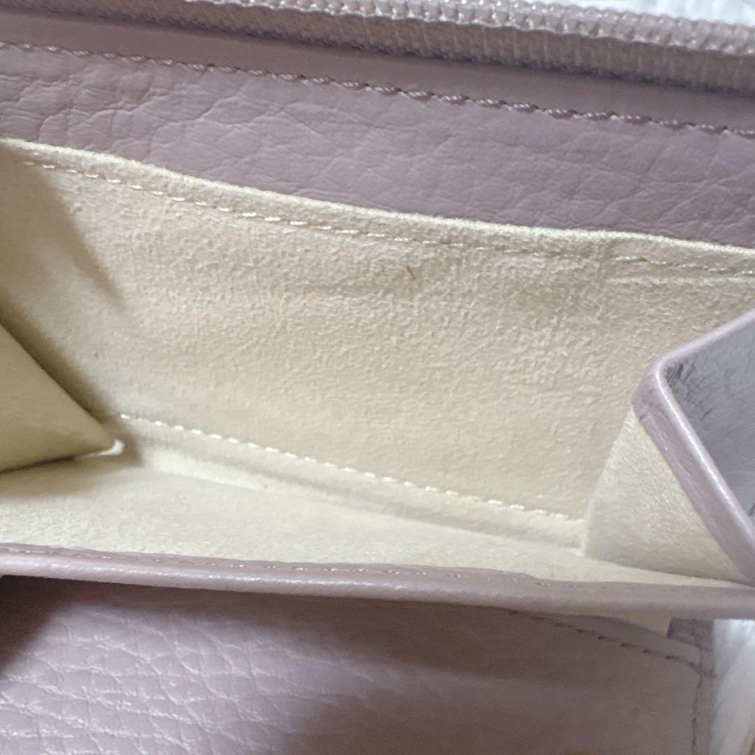 アタオ ケース　キーケース　レザー　シボ革　ピンク