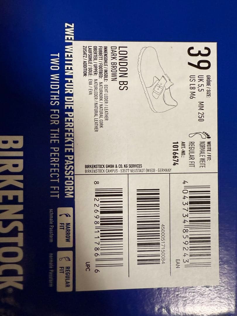 BIRKENSTOCK LONDON ブラウン サンダル 39