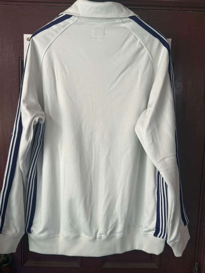 O*5様 ニードルス　ホワイト ストライプジャージ 蝶の刺繍