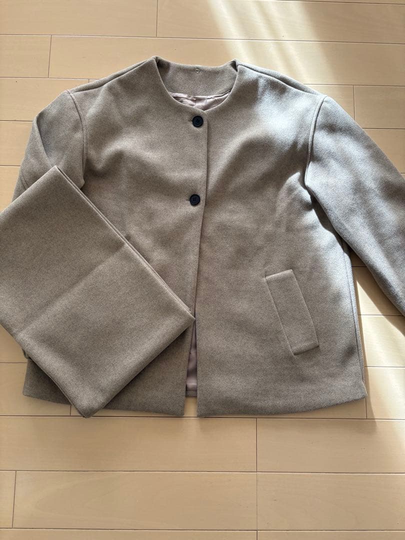 ウールスカーフコート　ZARA Lサイズ