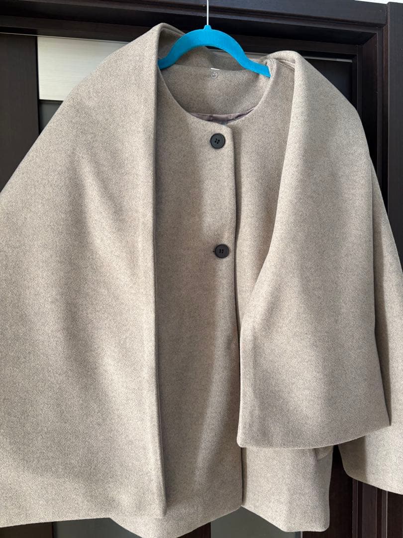 ウールスカーフコート　ZARA Lサイズ